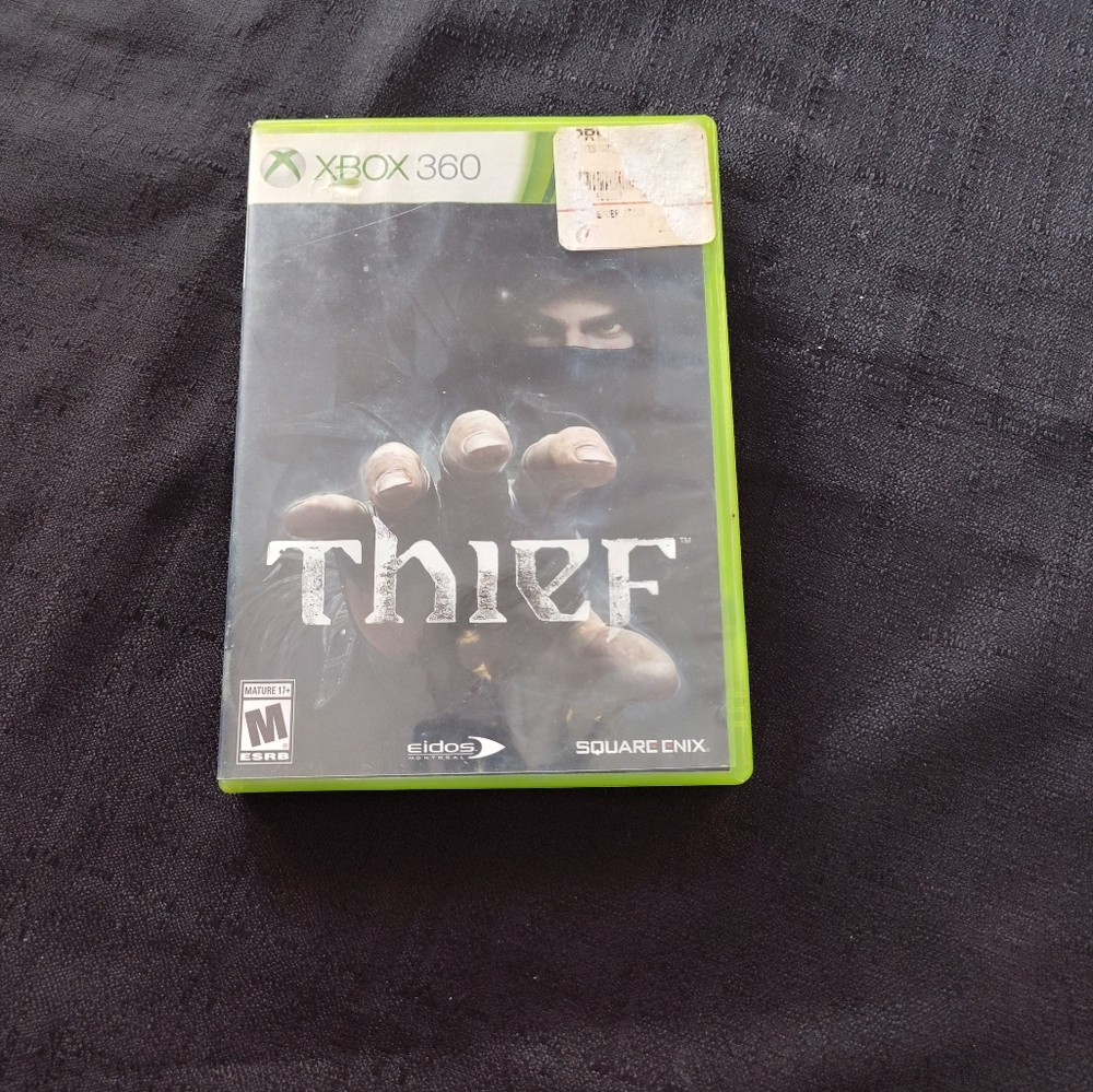 Xbox 360 thief video game. No booklet used